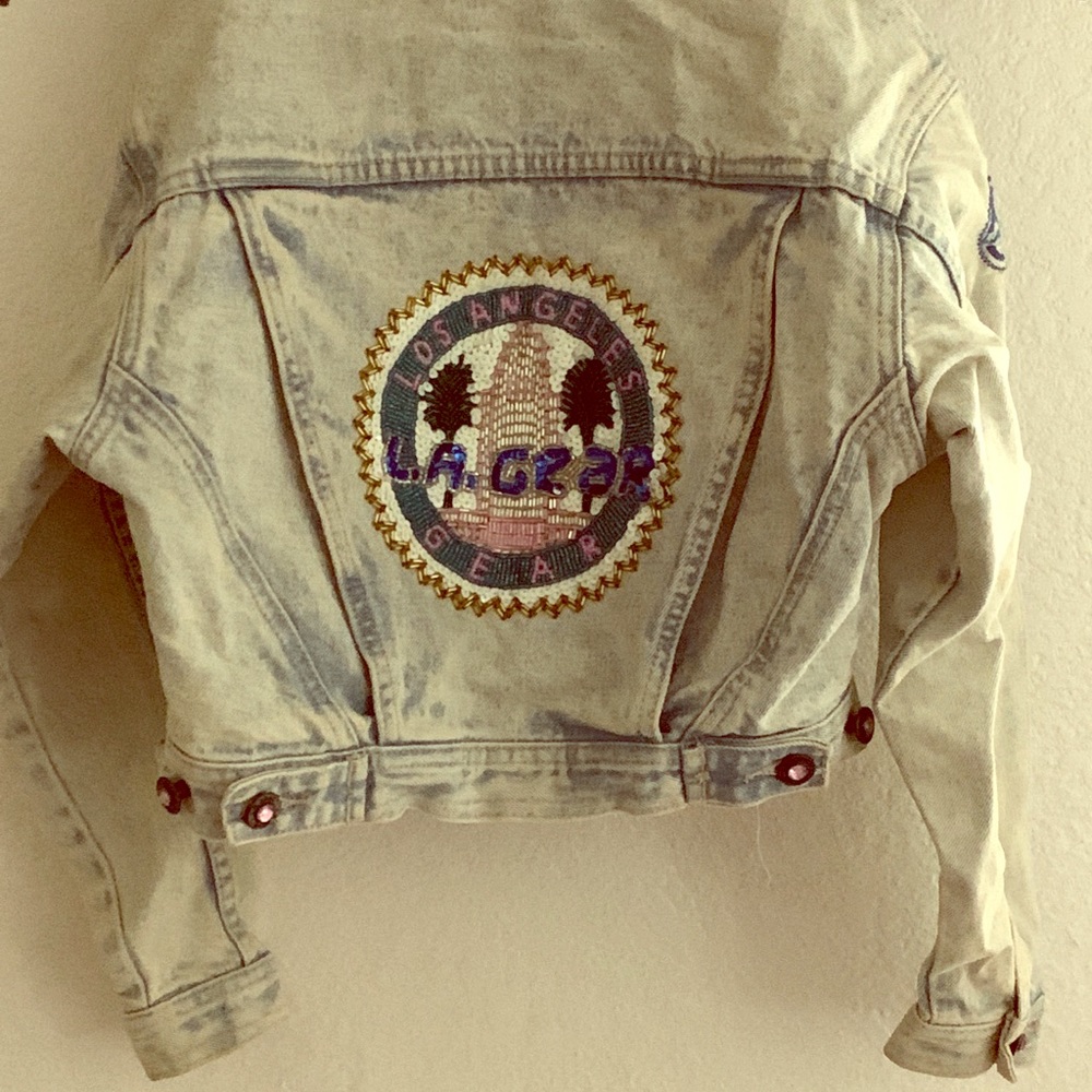 Little girls vintage LA Gear Jean jacket